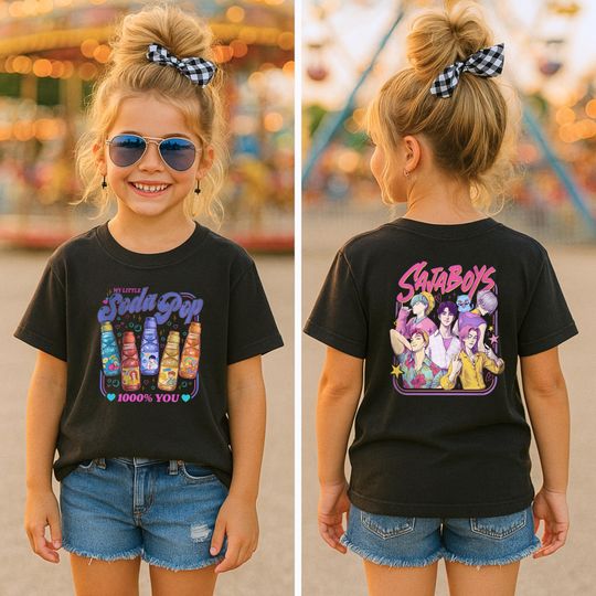 Discover Saja Boys Soda Pop Kids Shirt, Saja Boys TShirt, Soda Pop Kids Shirt, Kpop Demon Boy Band Tee, Demon Hunter&nbsp;Youth&nbsp;Shirts