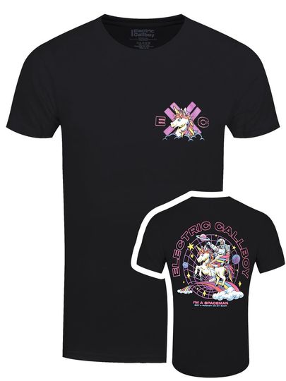 Discover Electric Callboy Spaceman Unicorn Men's Black T-Shirt
