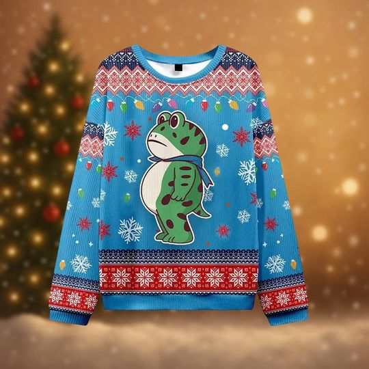 Discover Portland Frog Protest Christmas Sweater, Anti-Fascism, Anti-ICE, Activist, Resistance