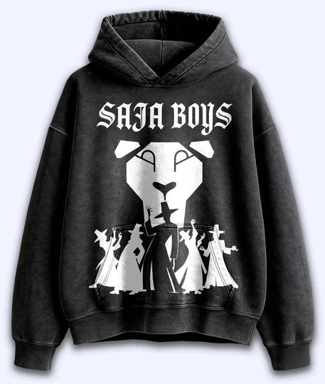 Retro Saja Boys Demon Hunters Halloween Wash Hoodie, Huntrix Shirt, Unisex Shirt, Vintage Apparel Hoodie, Anime Lover Gift.