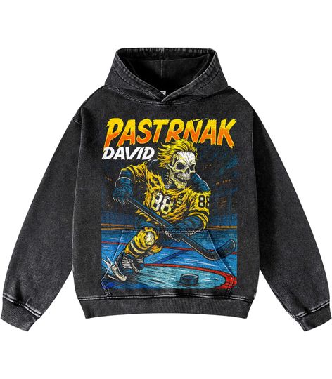 Vintage David Pastrnak Boston Hockey Acid Wash Hoodie, Hockey Shirt, Unisex Shirt, Retro Apparel Hoodie, Gift for him Gift for her.