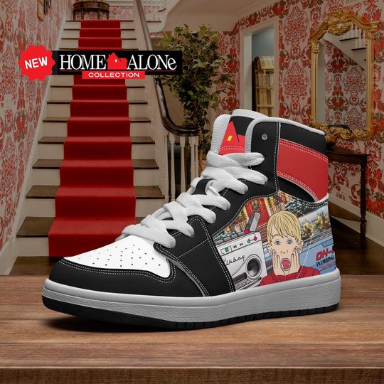 Home Alone Kids Shoes, Home Alone High-Top Shoes, Home Alone Shoes, Home Alone Style, Home Alone Gift