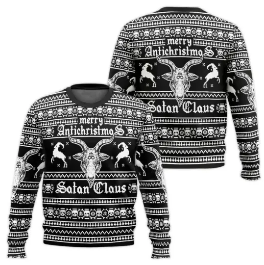Discover Santa Satan Claus Ugly Sweater Funny Christmas