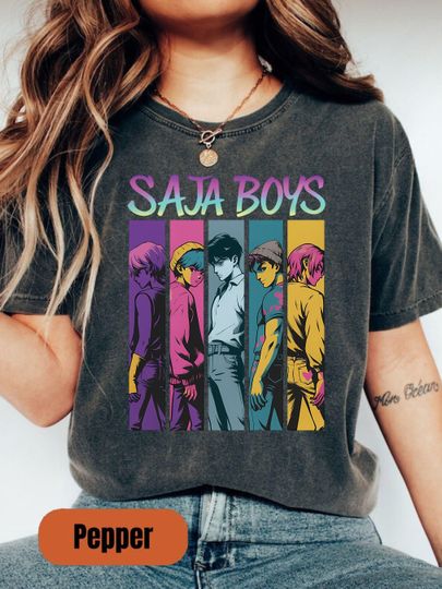 Discover Saja Boys Shirt, Kpop Demon Hunters Shirt, Kpop Listener Gift, Saja Boys Huntrix Kid Shirt, Mira Pullover For Zoey Jinu Rumi Fan Shirt