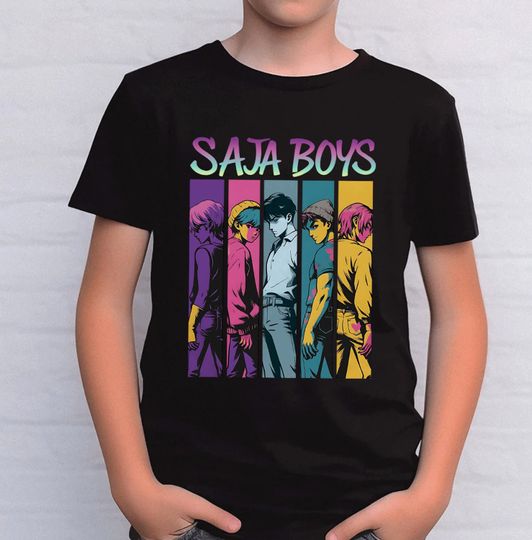 Discover Saja Boys Boy Band Shirt, Kpop Demon Inspired Movie Shirt, Demon Hunters Merch, Kpop Shirt, Boy Group Shirt