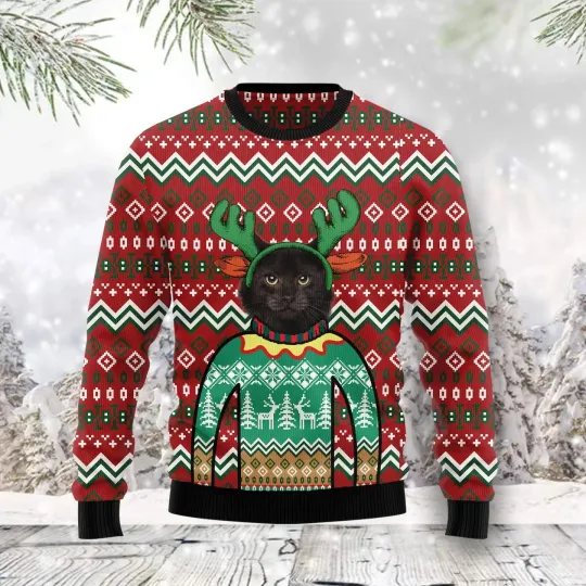 Discover Funny Cat Ugly Sweater