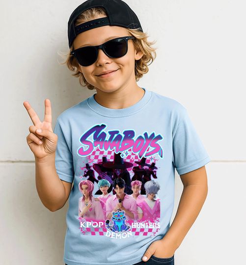 Discover Retro Saja Boys K-pop T-Shirt: Vintage Bootleg Style