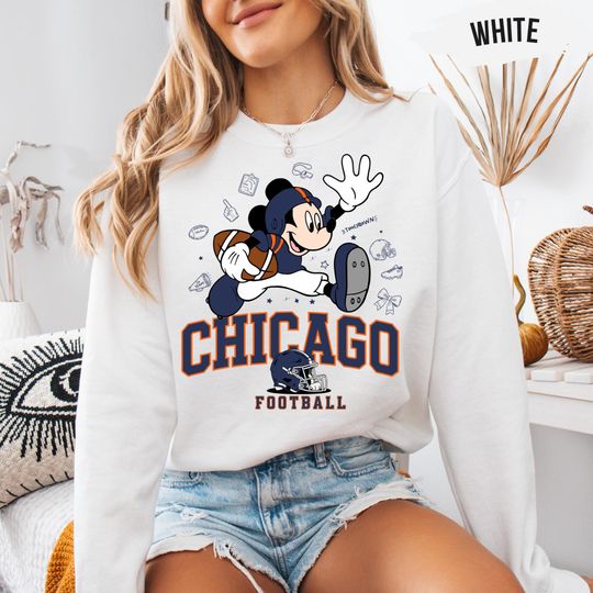 Discover Mickey Chicago Football Game Day Sweatshirt