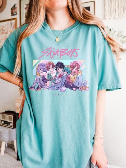 Discover Saja Boys Kpop Demon Hunters comfort colors Tshirt, Demon Hunter Merch, Saja boys design shirt, Gifts for Saja Boys fans