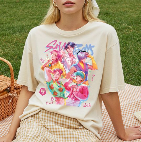 Discover Saja Boys Kpop Band Shirt,Kpop Demon Hunters Movie Shirt,Demon Hunters Merch,KPDH Shirt,Huntrix Shirt,Saja Boys Tshirt,Saja Boys Graphic Tee