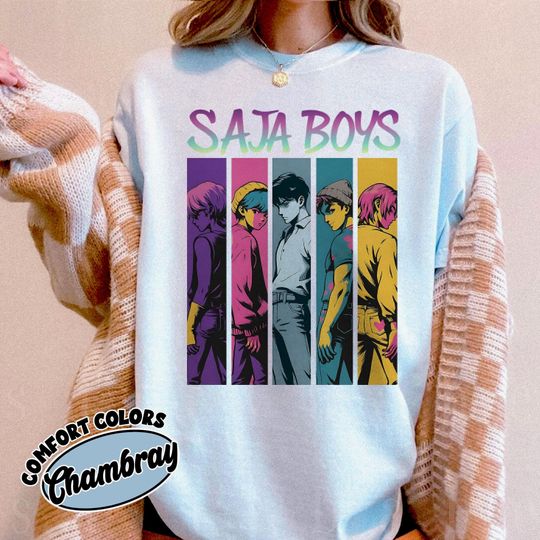 Discover Saja Boys Shirt, Kpop Demon Hunters Shirt, Kpop Listener Gift, Saja Boys Huntrix Shirt, Mira Pullover For Zoey Tee, Jinu Tee, Rumi Fan Shirt
