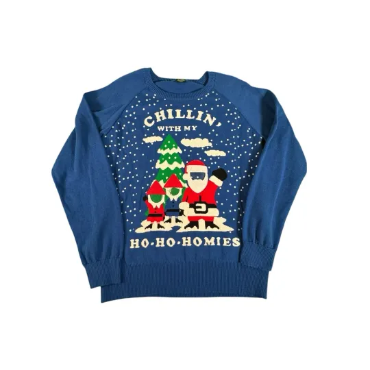 Discover Chillin With My Ho-Ho-Homies Ugly Christmas Sweater Insert Family Photos Size XL