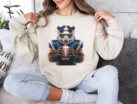 Chicago Football Mascot Shirt, Bears Game Day Fan Sweatshirt