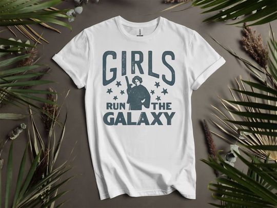 Discover Star Wars Princess Leia Girls Run The Galaxy Custom T-Shirts for Men, Women, and Kids - Sizes S to 5XL | Ladies' T-Shirts Available K883