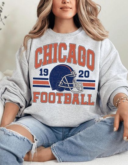 Chicago Football 1920s Sweatshirt: Retro Sports, hicago Team Football Shirt, Sunday Chicago, Sport Shirt, Chicago Football