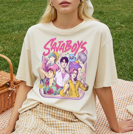 Discover Saja Boys Kpop Band Shirt,Kpop Demon Hunters Movie Shirt,Demon Hunters Merch,KPDH Shirt,Jinu Sweater,Saja Boys Tshirt,Saja Boys Graphic Tee