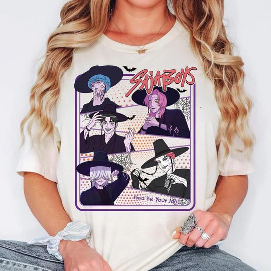 Discover Saja Boys Kpop Demon Hunters Png, Demon Hunter Saja Boys Halloween Png, Fall Shirts, Gift for Huntrix Fan, Saja Boys Boy Band Shirt Design