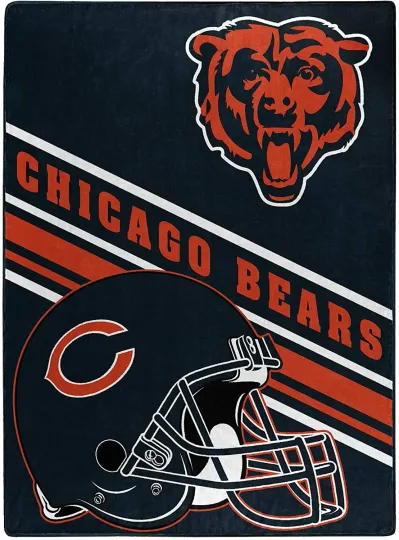 Chicago Bears Fleece Blanket - Football Blanket - Gift For Chicago Fans
