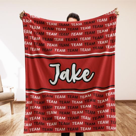 Discover Custom Football Team Blanket: Personalized Fan Gift, Man Cave Decor