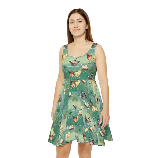 Discover Neverland Women's Skater Dress (AOP)