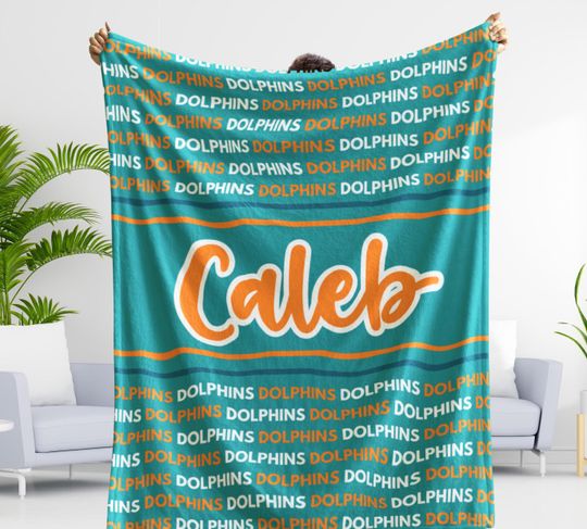 Discover Custom Miami Gift Blanket, Personalized Sports Gift, Tailgate Essential, Secret Santa Gift, Present for Grad, Miami Decor