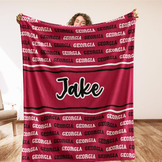 Discover Personalized Georgia State Blanket: Cozy Dorm, Mancave, or Tailgate Decor