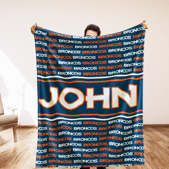 Discover Custom Denver Gift Blanket, Denver Home Decor, Personalized Stadium Blanket, Football Lover Christmas Gift, Man Cave Decor, Colorado Fan