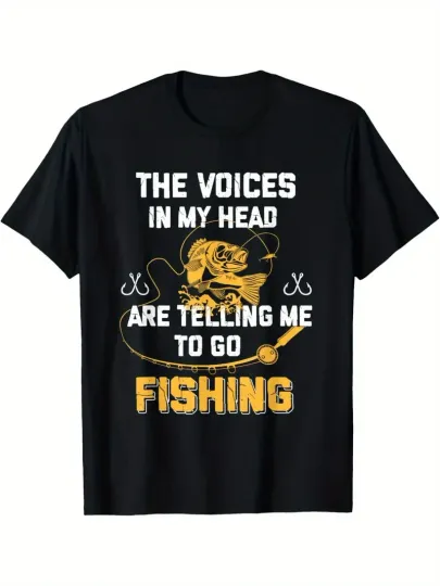 Discover Fishing Gift T-Shirt Men's Funny Fisherman T-Shirt Casual T-Shirt