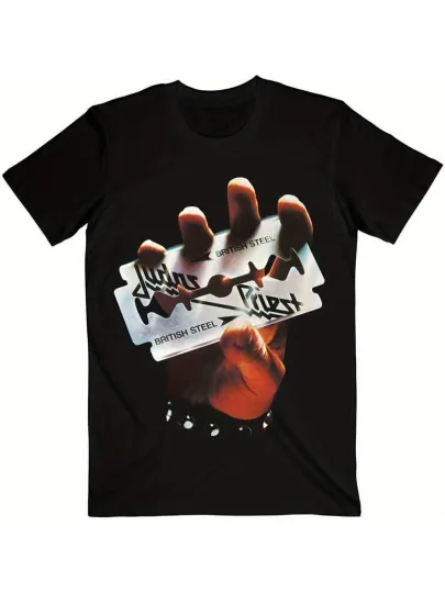 Discover Judas Priest British Steel T-Shirt - Black, Rock Music Fan Shirt