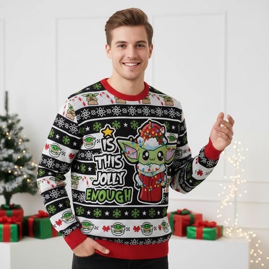 Discover Baby Yoda Christmas Ugly Sweater, Grogu Holiday Sweater, Star Wars Sweater For Men And Women, Xmas Gift
