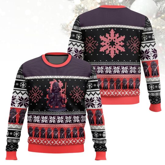 Discover Star Wars Christmas Ugly Sweater, Darth Vader Holiday Sweater, Movie Sweater For Men And Women, Christmas Gift