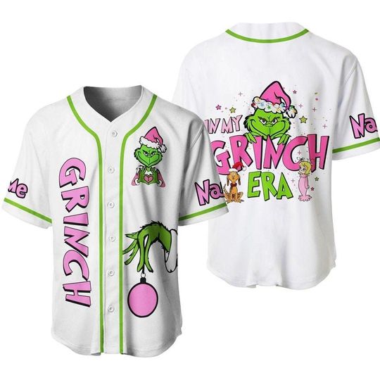 Discover Personalized Christmas Funny Character Baseball Jersey, In My Funny Character Era Jersey