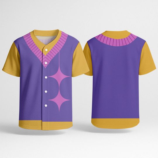 Discover Mystery Saja Boys Baseball Jersey Purple Gold K-pop Shirt Baby Saja Cosplay Top Huntrix Demon Hunters Gift