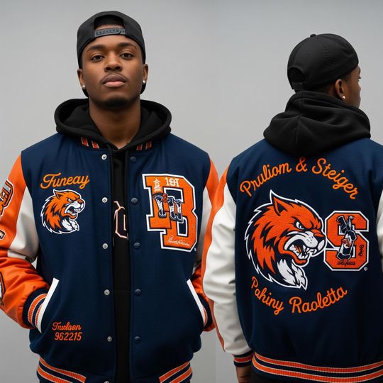 Personalized Varsity Jacket: Custom Chenille Letterman for Teams