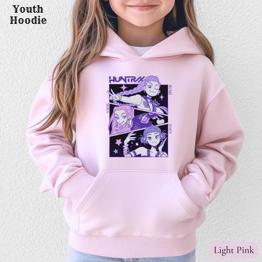 Kpop Demon Hunters Sweatshirt, Youth, Toddler, Adult Huntrix Hoodie, Rumi Zoey Mira Sweatshirt