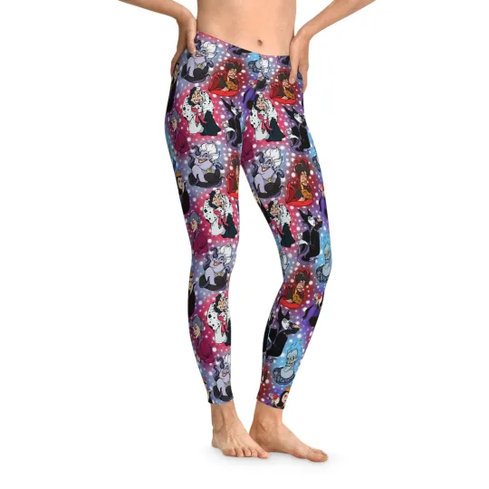 Villains Stretchy Leggings, Gift for Her