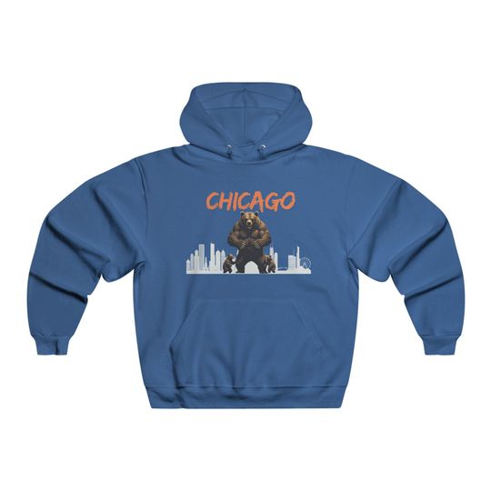 Discover Chicago Bears Hoodie, football Team Sweatshirt, Football Fan Gift, Sports Apparel, Game Day Wear, Men's Pullover