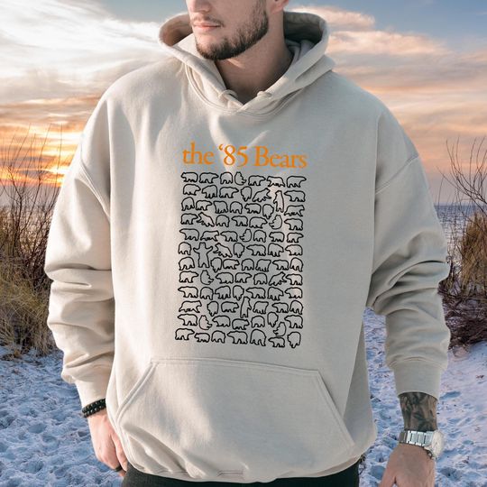 The 85 Bears Hoodie, Chicago Shirt, Football Team Sweatshirt, Chicago Skyline Shirt, American Sport Shirt, Trendy Chicago Bears Gift