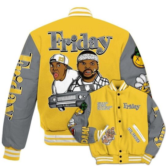 Discover Varsity Jacket To Match Retro Tokyo 5s - Friday Sneaker Stress Style All Over Print Varsity Jacket
