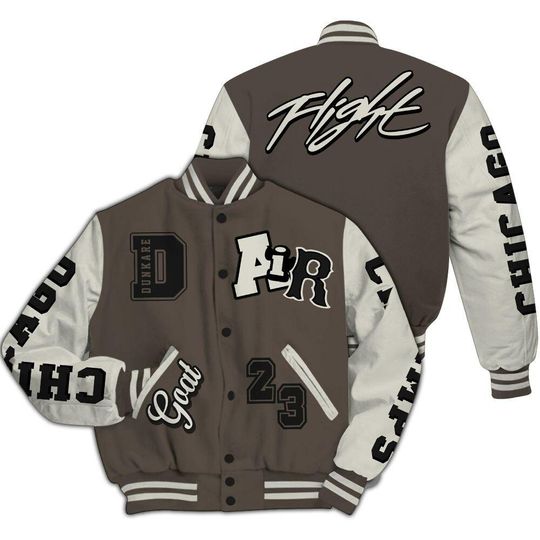 Discover Varsity Jacket To Match Cave Stone 4s, AIR Number 23 GOAT All Over Print Varsity Jacket