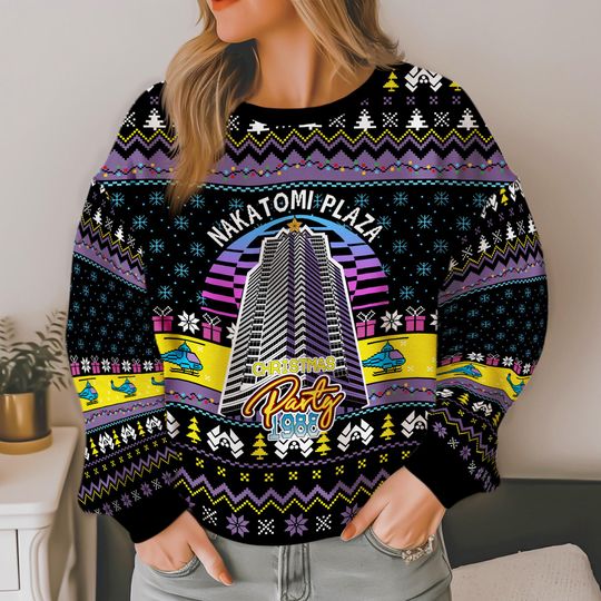Nakatomi Plaza Christmas Sweater | Nakatomi Plaza Christmas Party 1988 Sweatshirt