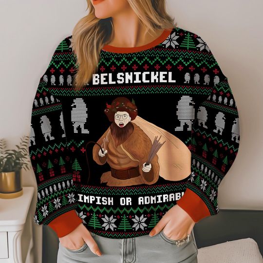 Discover Belsnickel Impish Or Admirable, The Office Ugly Christmas Sweater, The Office Movie Michael Scott, Dw Schrute Elf Ugly Christmas Sweater