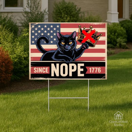 Discover No Kings Yard Sign  Anti Trump Resistance Political Activist Protest Lawn Decoration, Political Activism Decor