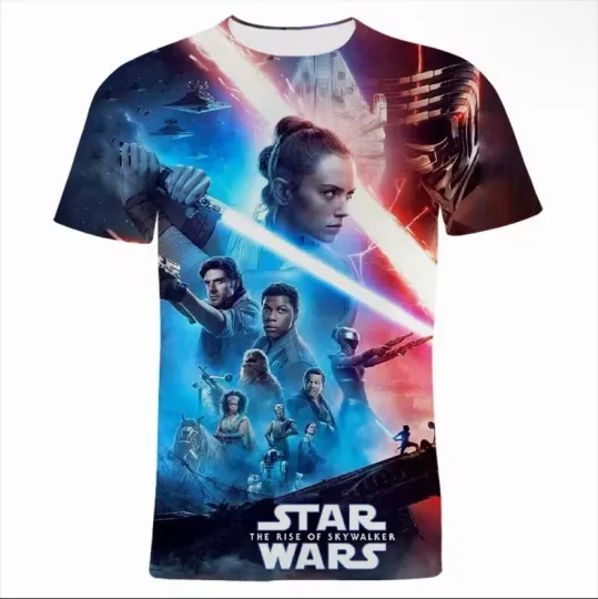Discover Summer Star Wars 3D Print Casual T-Shirt Men Women