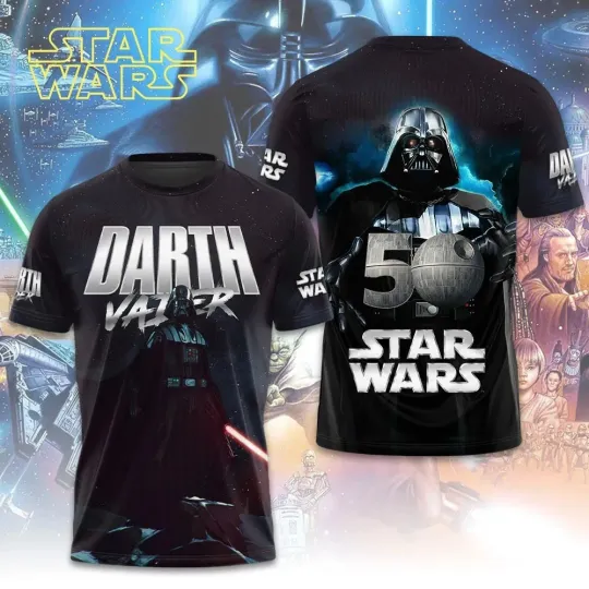 Discover Star Wars 50th Anniversary Darth Vader 3D T-Shirt