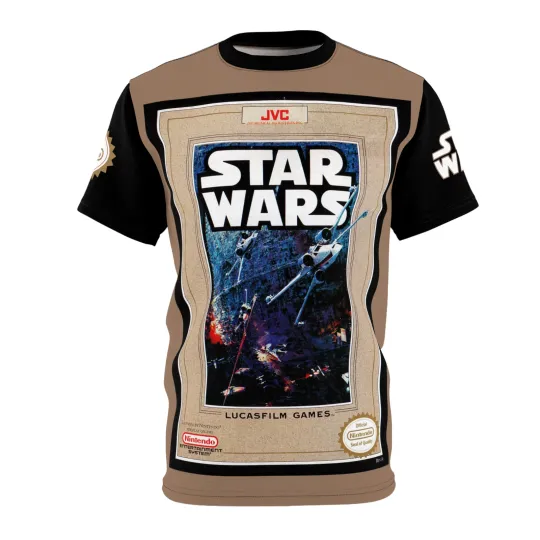 Discover Star Wars NES Retro Vintage Nintendo Box Cover 3D T Shirt