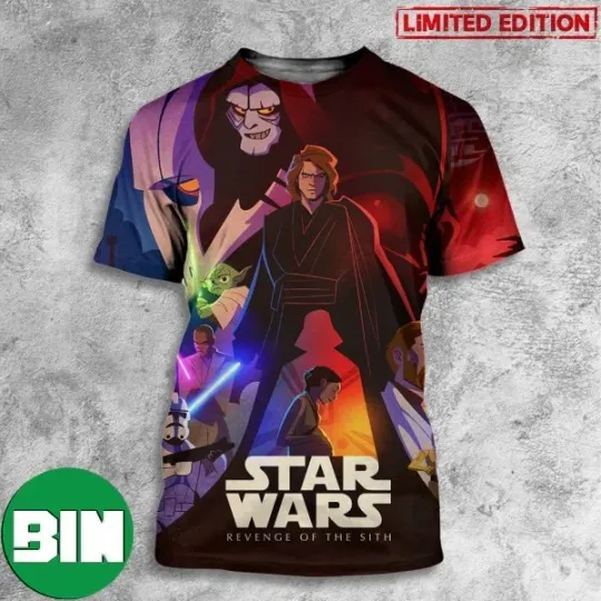 Star Wars Episode III Revenge of the Sith Darth Vader 3D T-Shirt