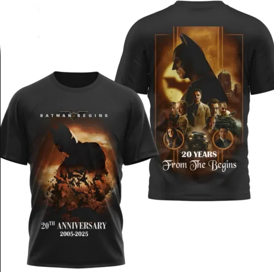 Batman Begins 20th Anniversary 3D T-Shirt