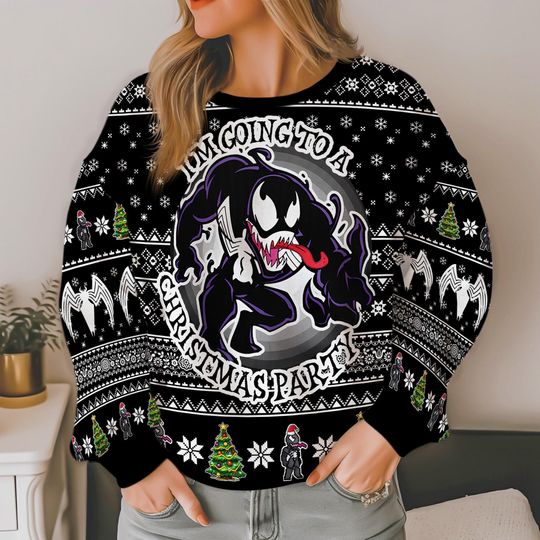 I'm Going To A Christmas Party,Spiderman Ugly Christmas Sweater
