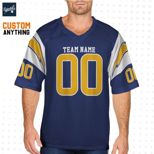 Discover Custom Jersey Navy And Yellow Color , Red And Black Football Jersey, Personalized Football Team Name, Logo, Number, Christmas Gifts For Him